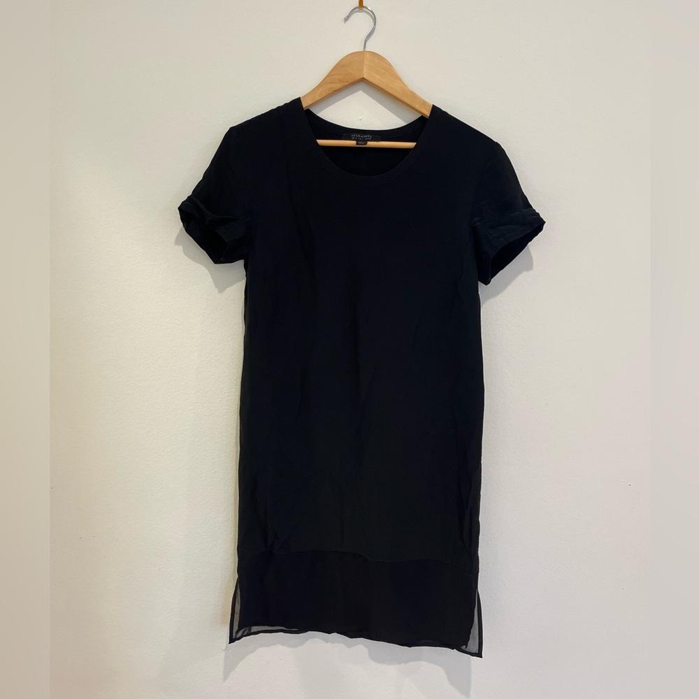 All Saints Black Silk Dress